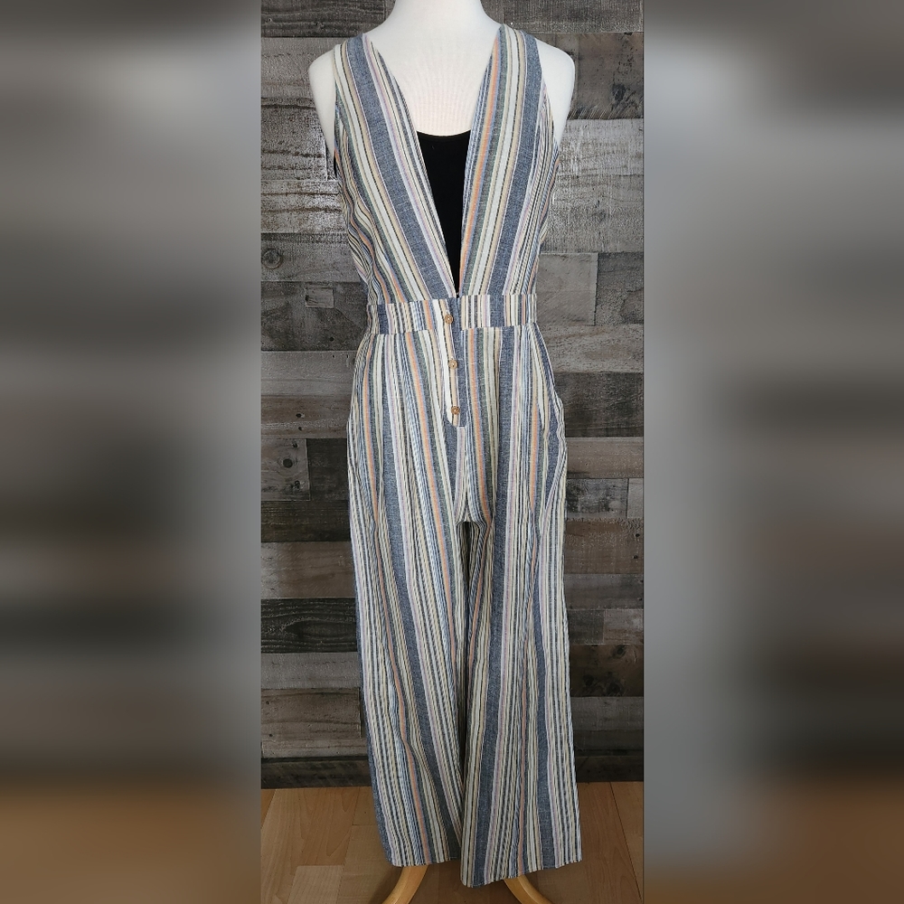 Striped jumpsuit